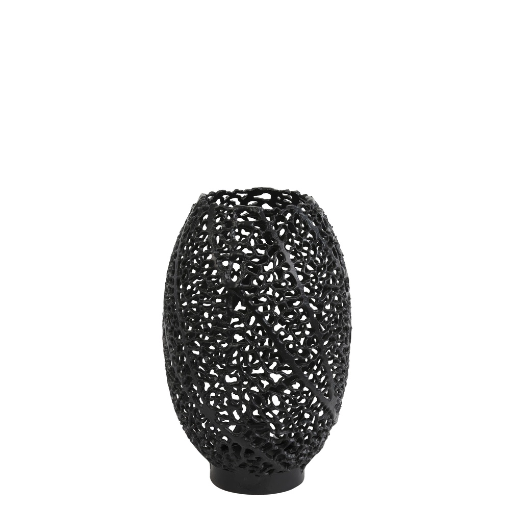 Design-Tischlampe Sinula Ø 24cm – schwarz