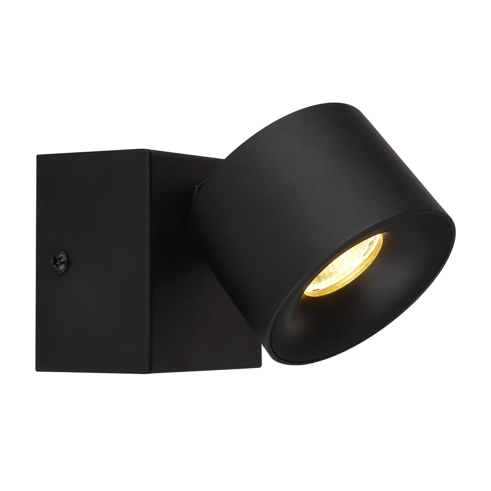 Elegante Wandlampe Rae Schwarz