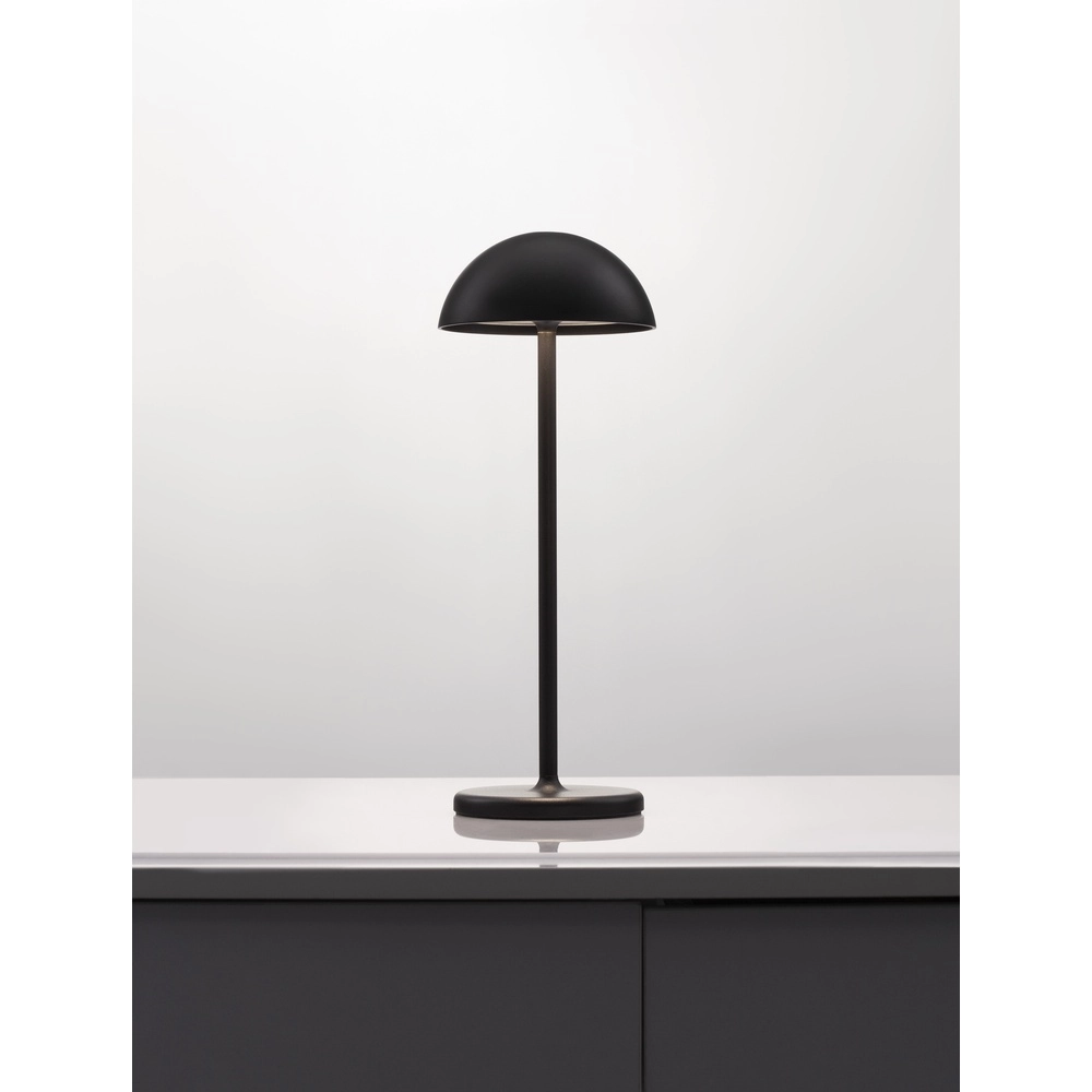 Schwarze Tischleuchte Rose schwarz Lyora 5212017439628