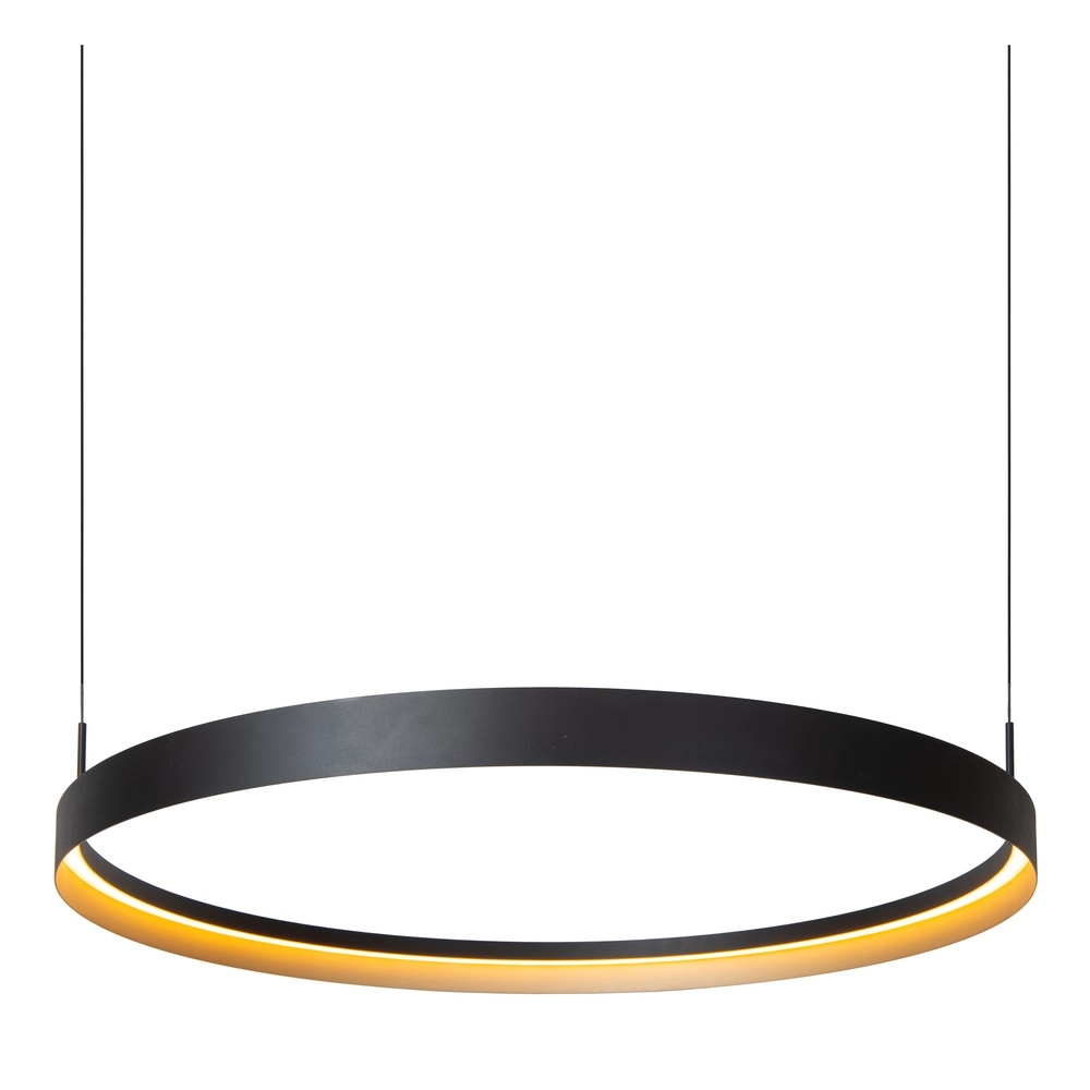 Design-Pendellampe Radiant schwarz Ø 80 cm Lucide Vibes 5411212461131