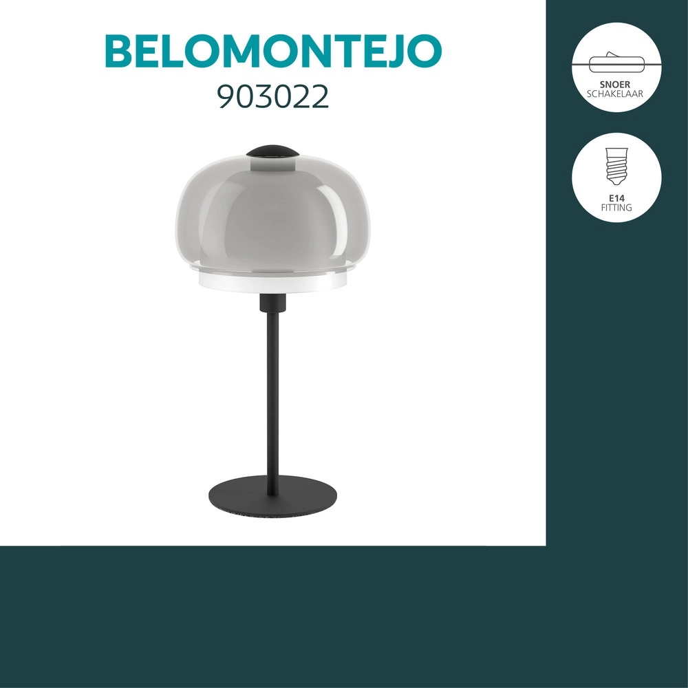 Design-Tischlampe Belomontejo Schwarz