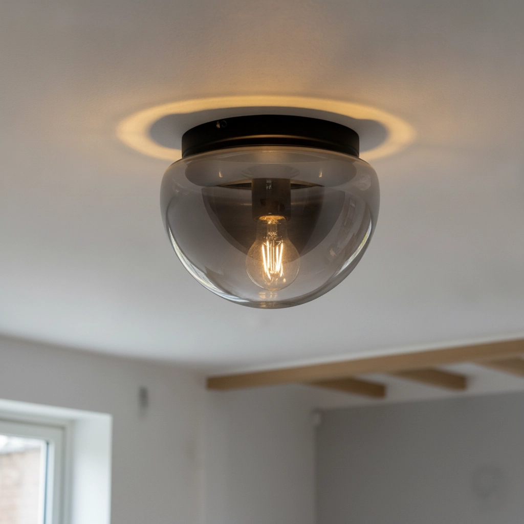 Deckenlampe Ebony Rauchglas Ø 24,5cm
