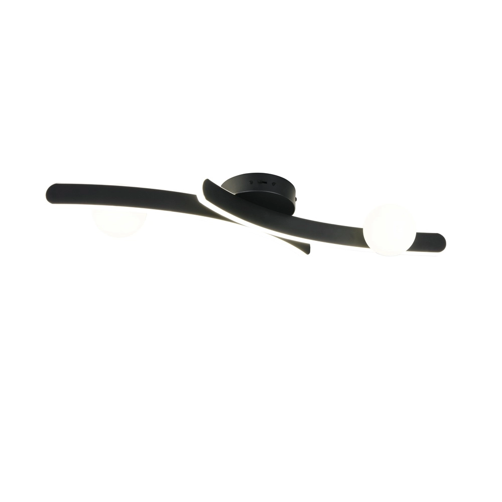 Design-Deckenlampe Napoli Schwarz Trio 4017807683455