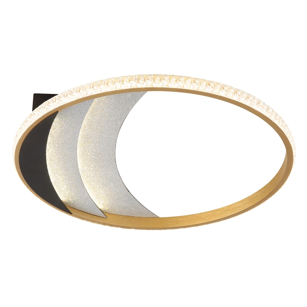 Einzigartige Deckenlampe Constance schwarz mit Gold Ø 41 cm Globo 9007371566846