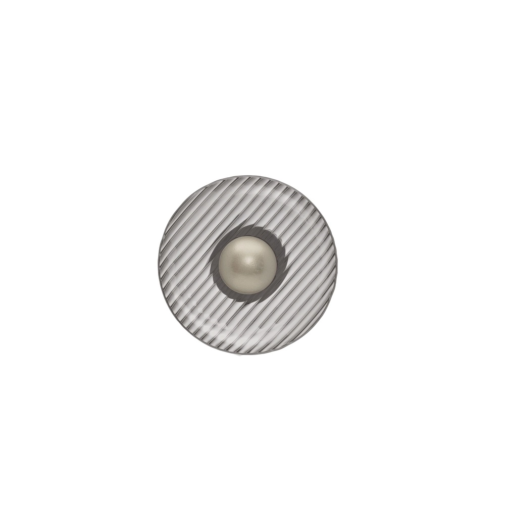 Wandlampe Lavina silbergrau mit Rauchglas Ø 25 cm Lyora 5212063501423