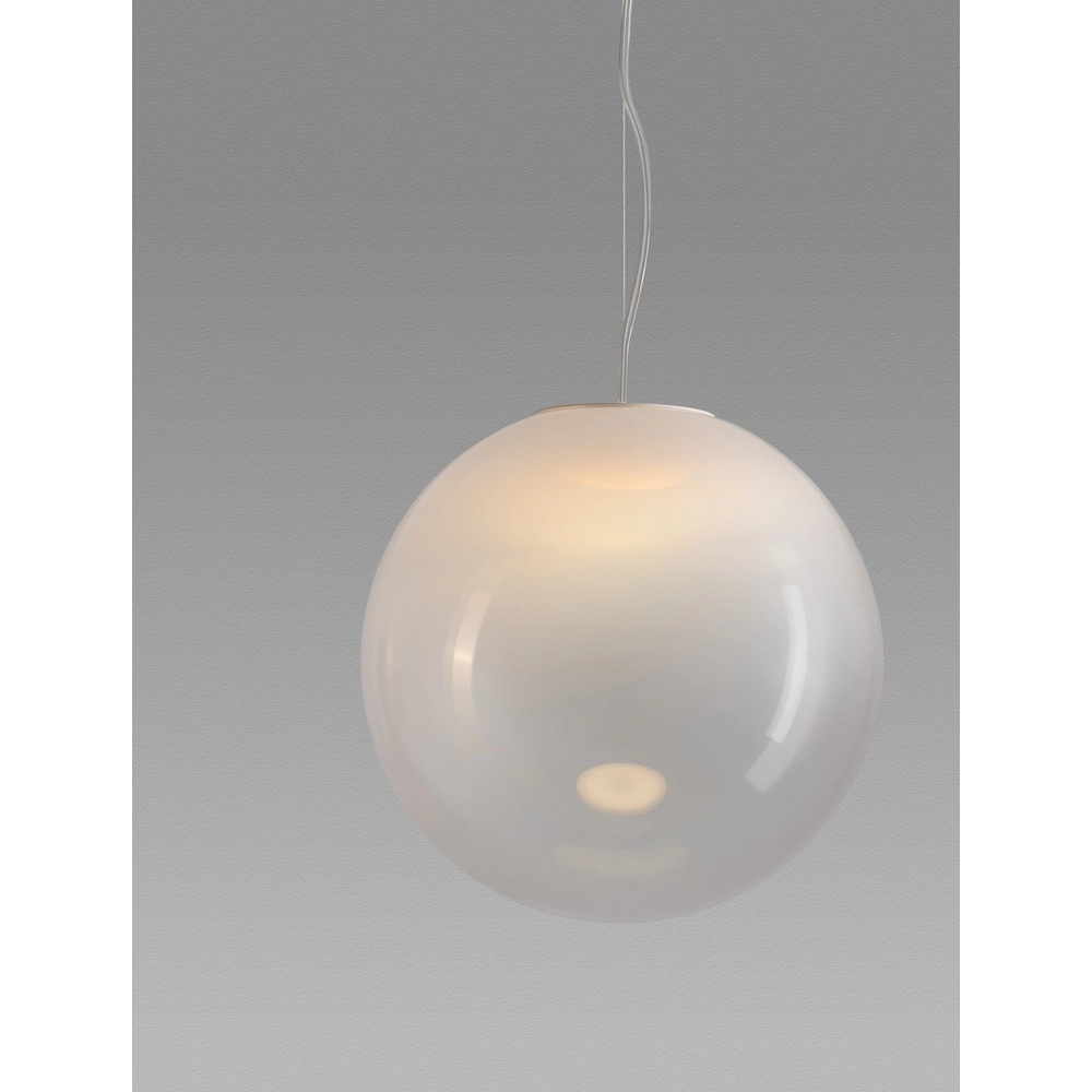 Weiße Pendelleuchte Bolita Glühbirne Ø 30cm