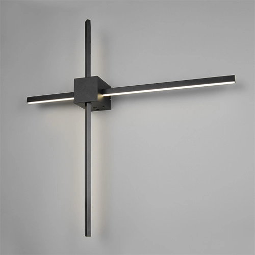 Moderne Wandlampe Cassino Schwarz 67,5 cm Trio 4017807683202