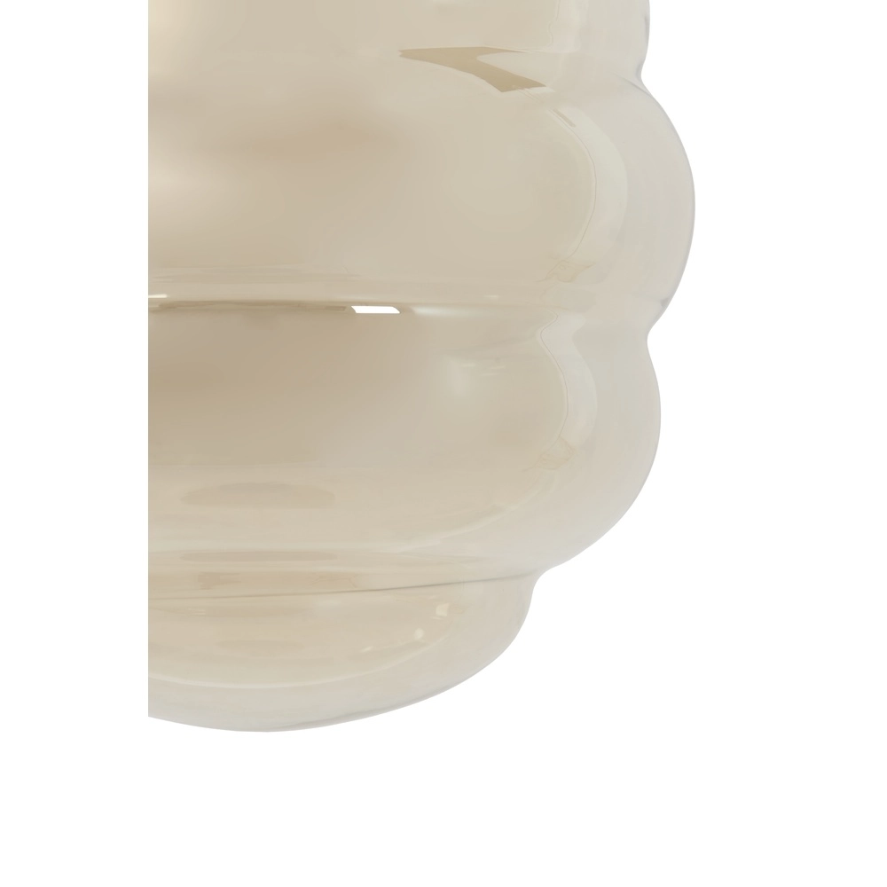 Ø 45cm Pendellampe Misty mit Bernsteinglas Light & Living 8717807645670