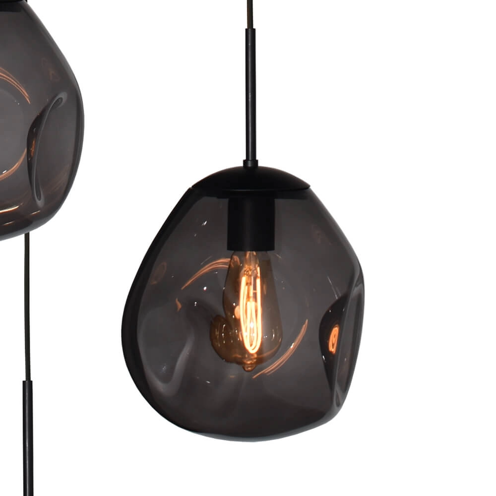 Pendelleuchte Lava 3x Rauchglas Ø 24cm Masterlight 8718121286488