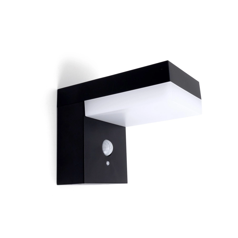 Solar-Außenlampe True Schwarz – mit Bewegungsmelder