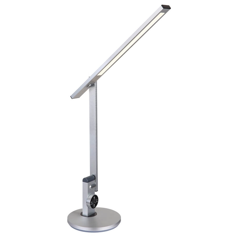 Schreibtischlampe Solana Silbergrau Globo 9007371449644