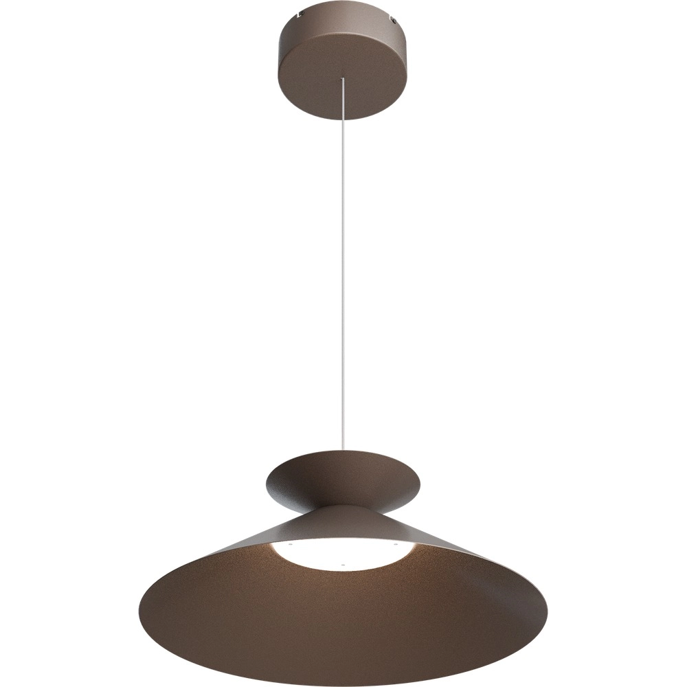 Pendellampe Ceppo Kakaobraun Ø 45 cm mit Uplight