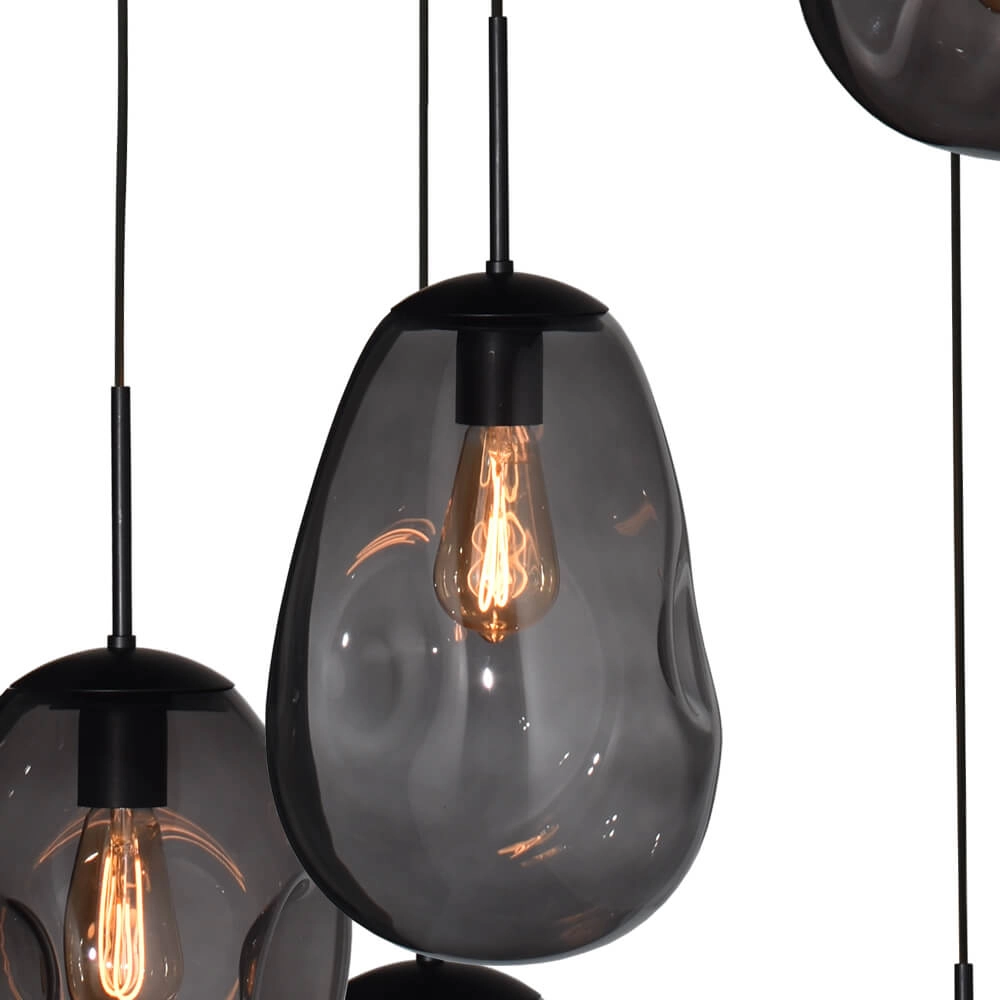 Vide-Hängelampe Lava 5x Rauchglas Masterlight 8718121284323