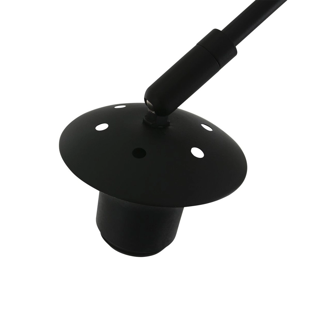 Wandleuchte Bogen Sparkled Light schwarz mit Rattanhaube Steinhauer 8712746181982