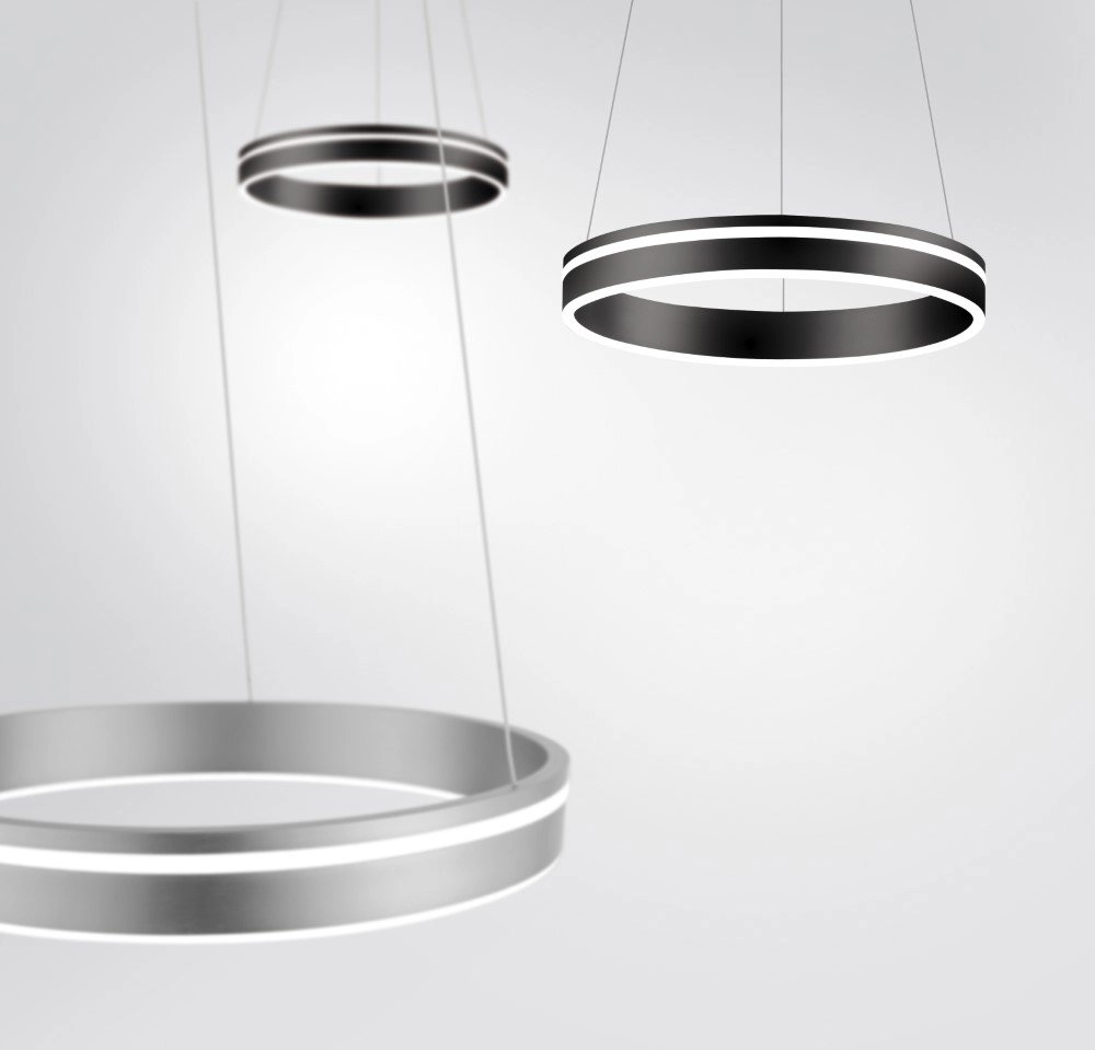 Hängelampe Q-Vito Ø 40 cm grau Paul Neuhaus 4012248332009