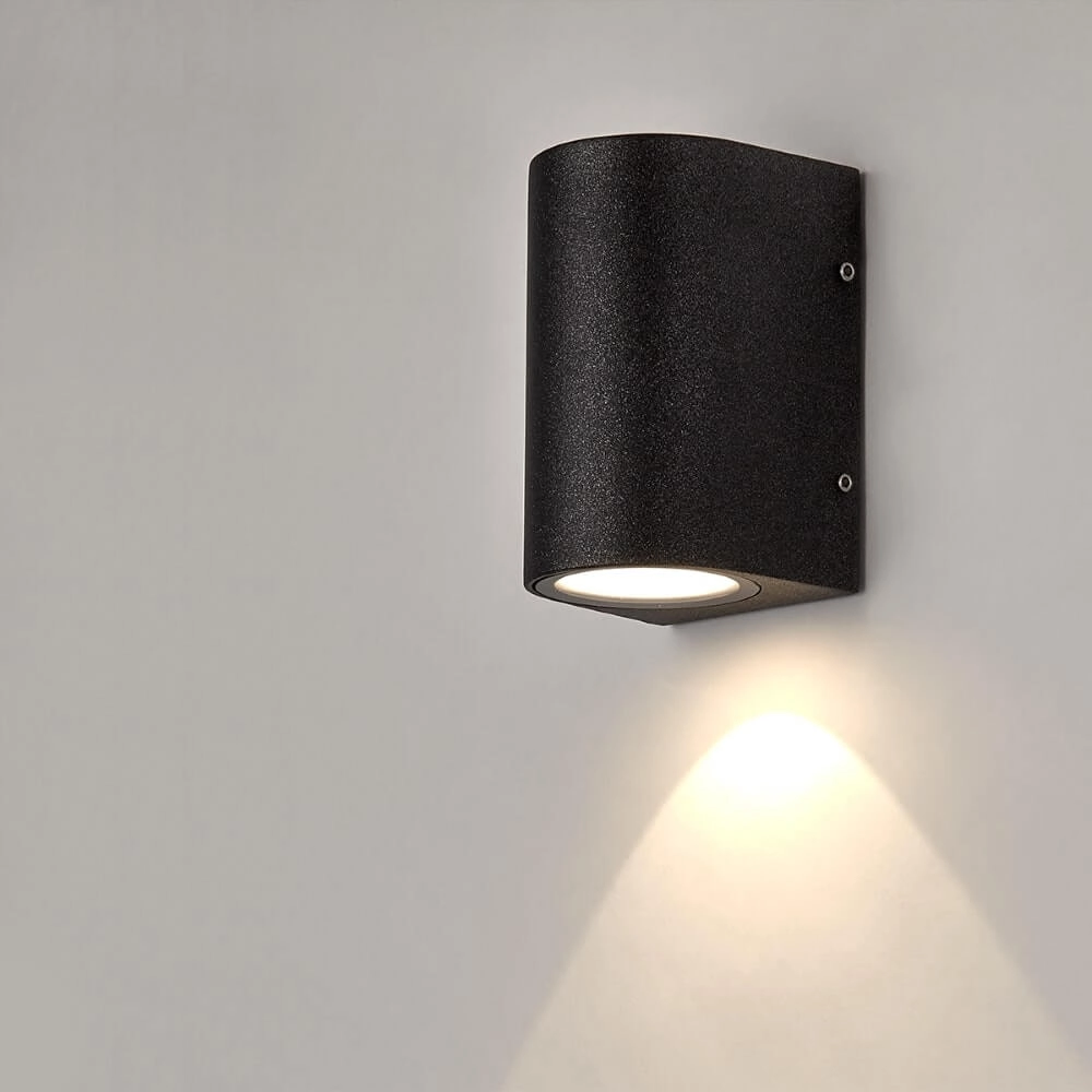 Wandlampe Waldorf 1 Schwarz Lyora