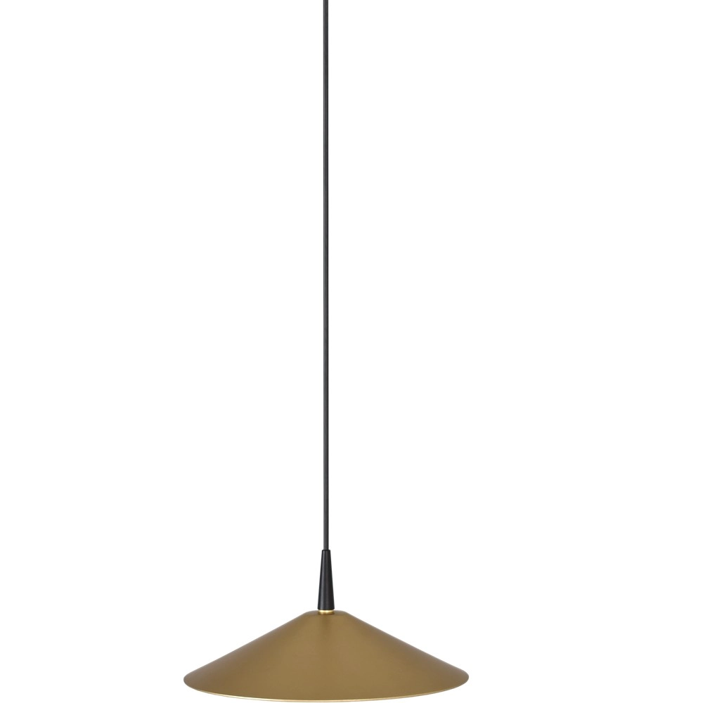 Design-Pendellampe Ceppo schwarz mit goldener Ø 22 cm Masterlight 8718121357706