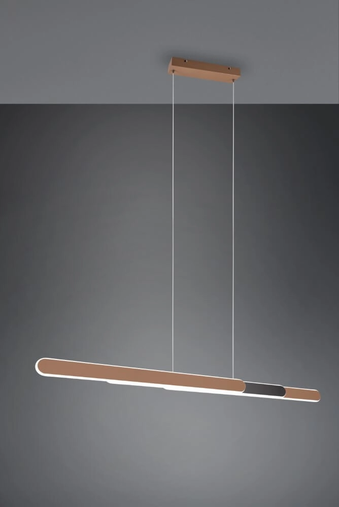 Hängelampe Helios 130cm braun Trio 4017807577815