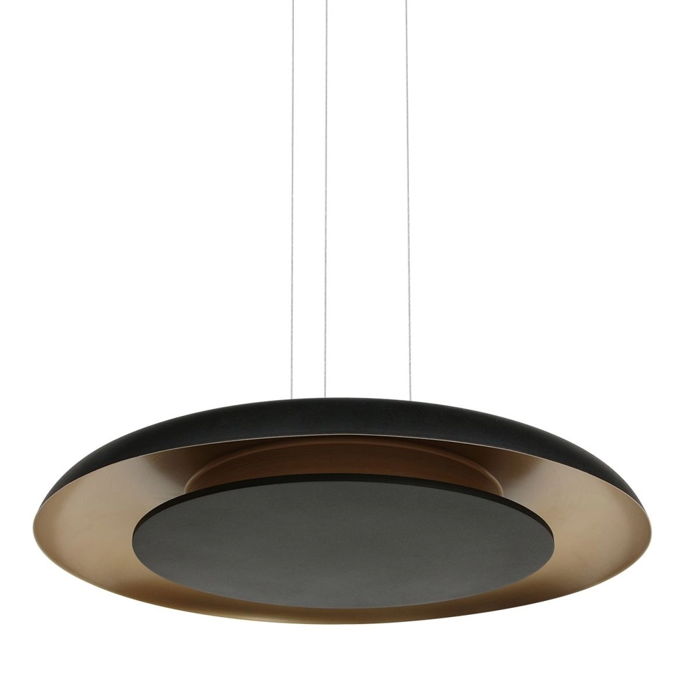 Pendelleuchte Golden Veil schwarz Ø 60cm Steinhauer 8712746180305