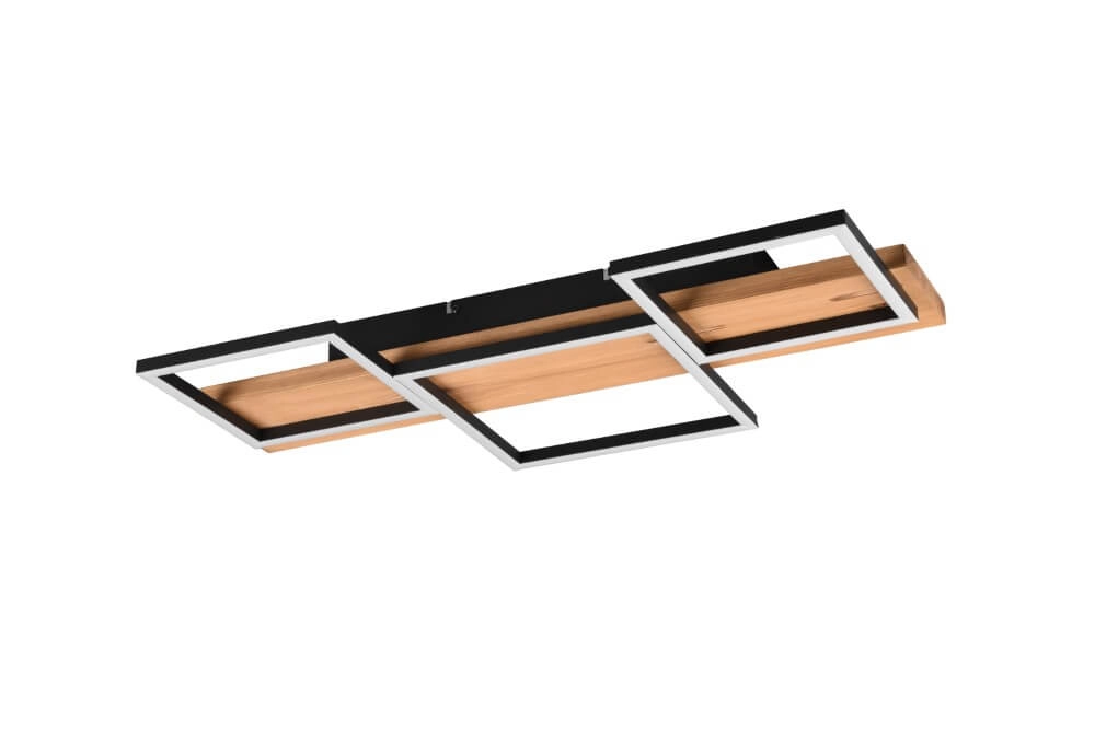 LED-Deckenleuchte aus Holz Harper 3-flammig Trio 4017807524994