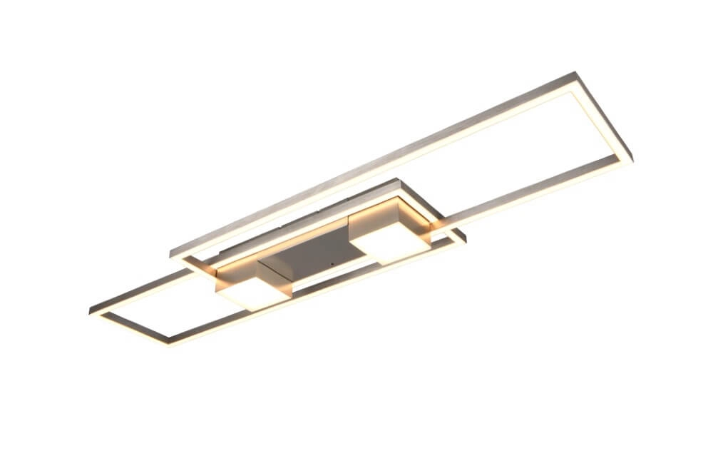 LED-Deckenleuchte 100x28 Albany Edelstahl Trio 4017807610284