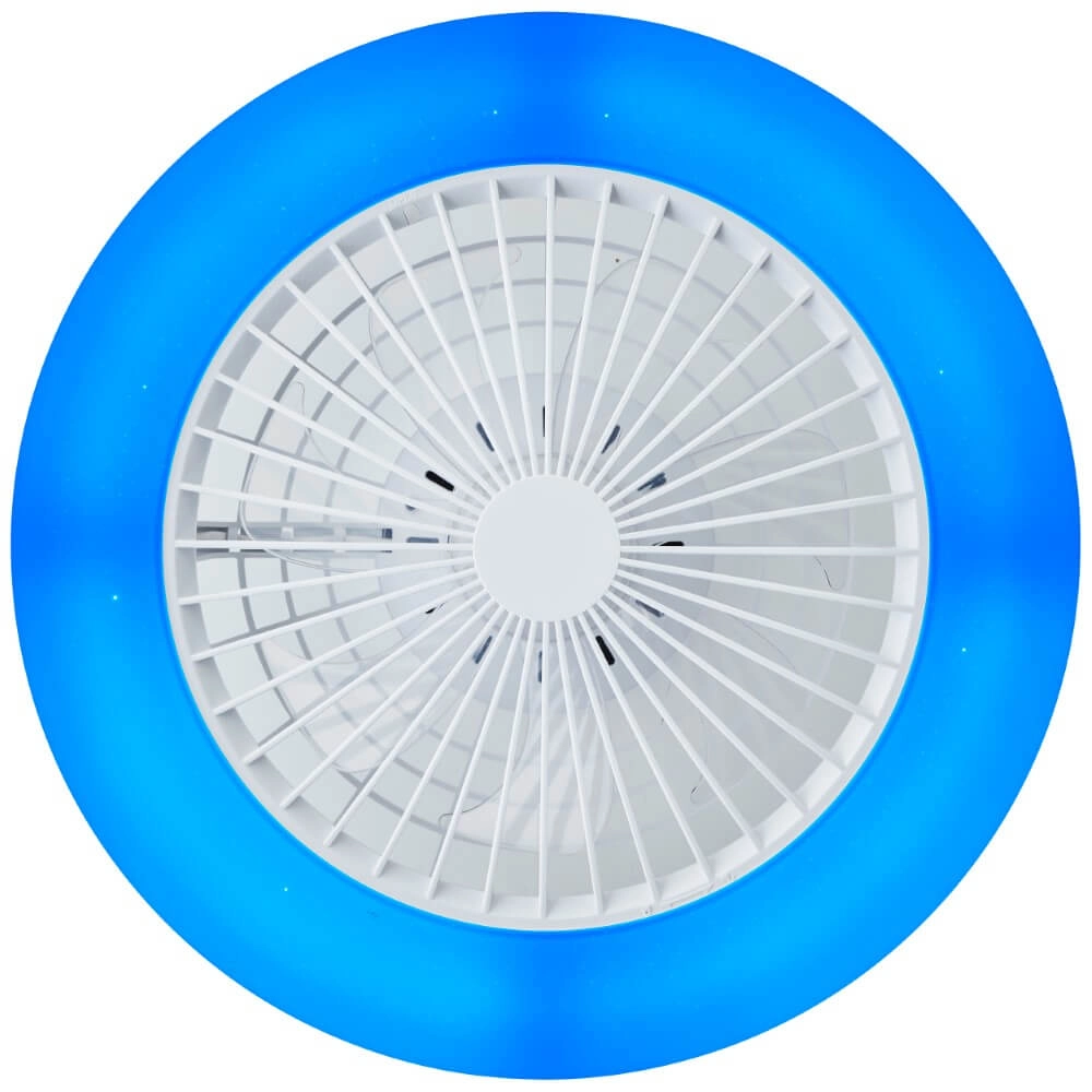 Weißer Fächer Salerno mit RGB-Funktion Brilliant 4004353433238
