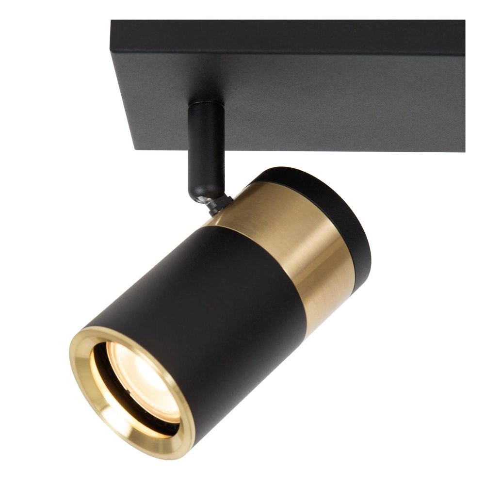 Deckenlampe Gorik 3-hell schwarz mit Gold Lucide 5411212530998