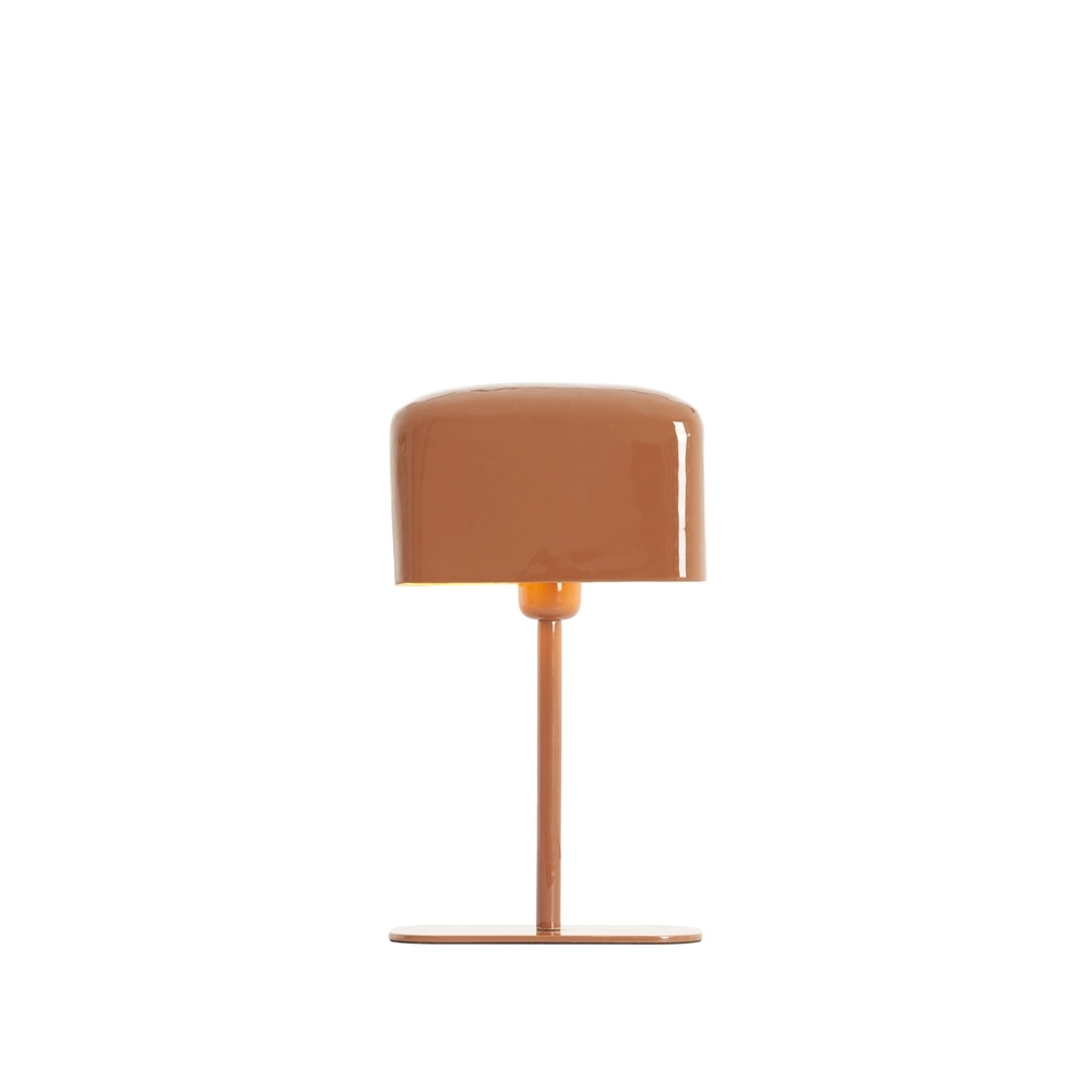 Nachttischlampe Elenie 20x10 cm – glänzend dunkelorange Light & Living 8717807818753