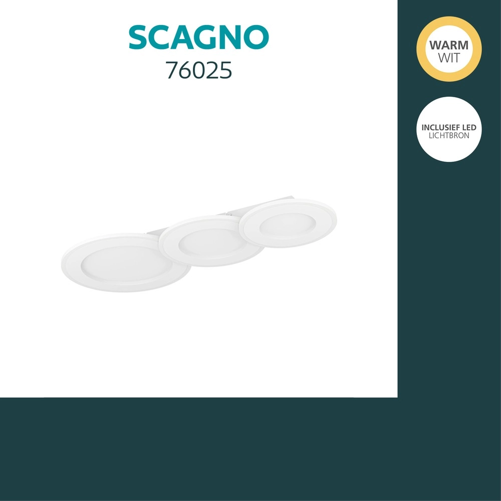 Deckenlampe Scagno 64 cm weiß Eglo 9008606391974