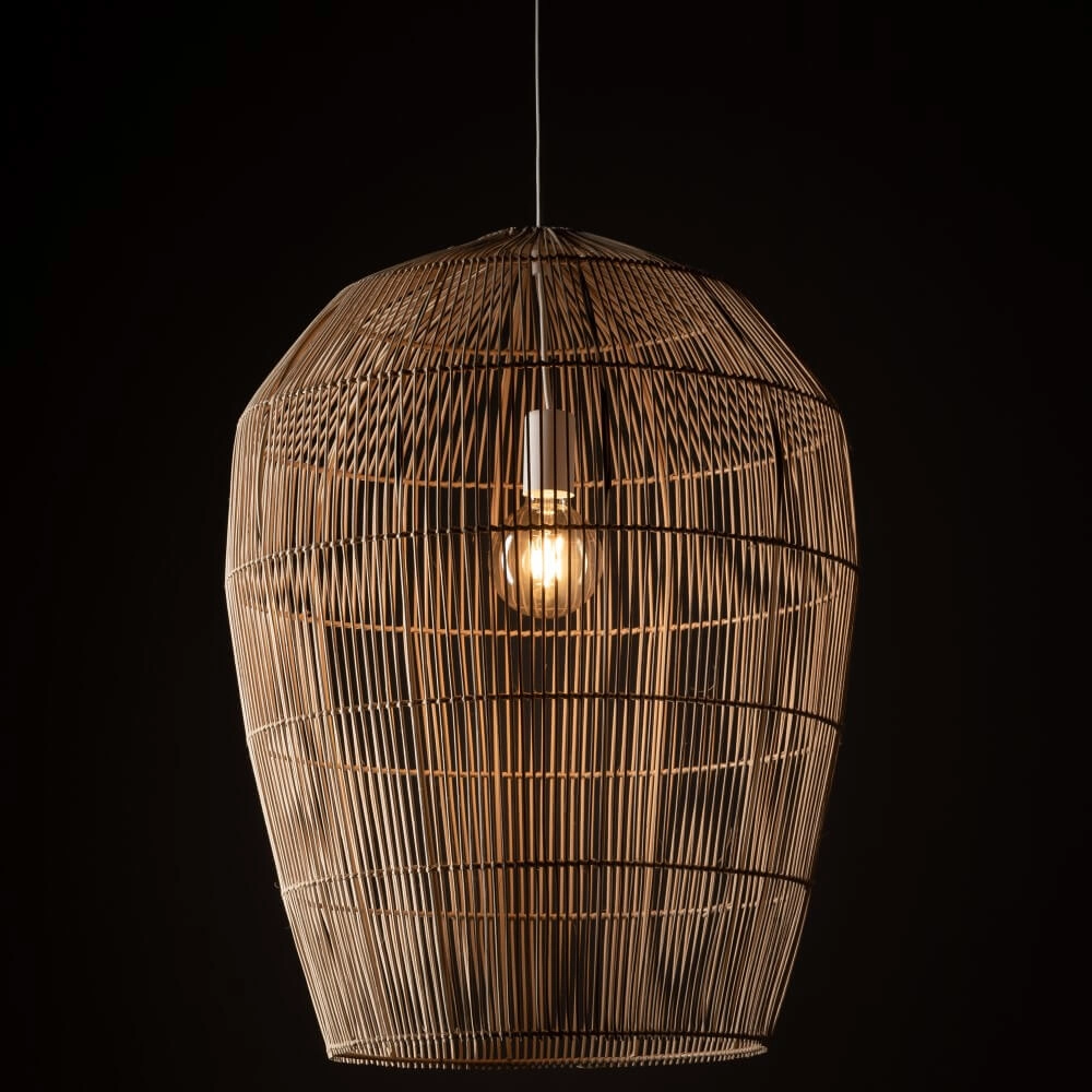 Rattan Pendelleuchte Haiti L Ø 53,5cm Lyora 5903139111652