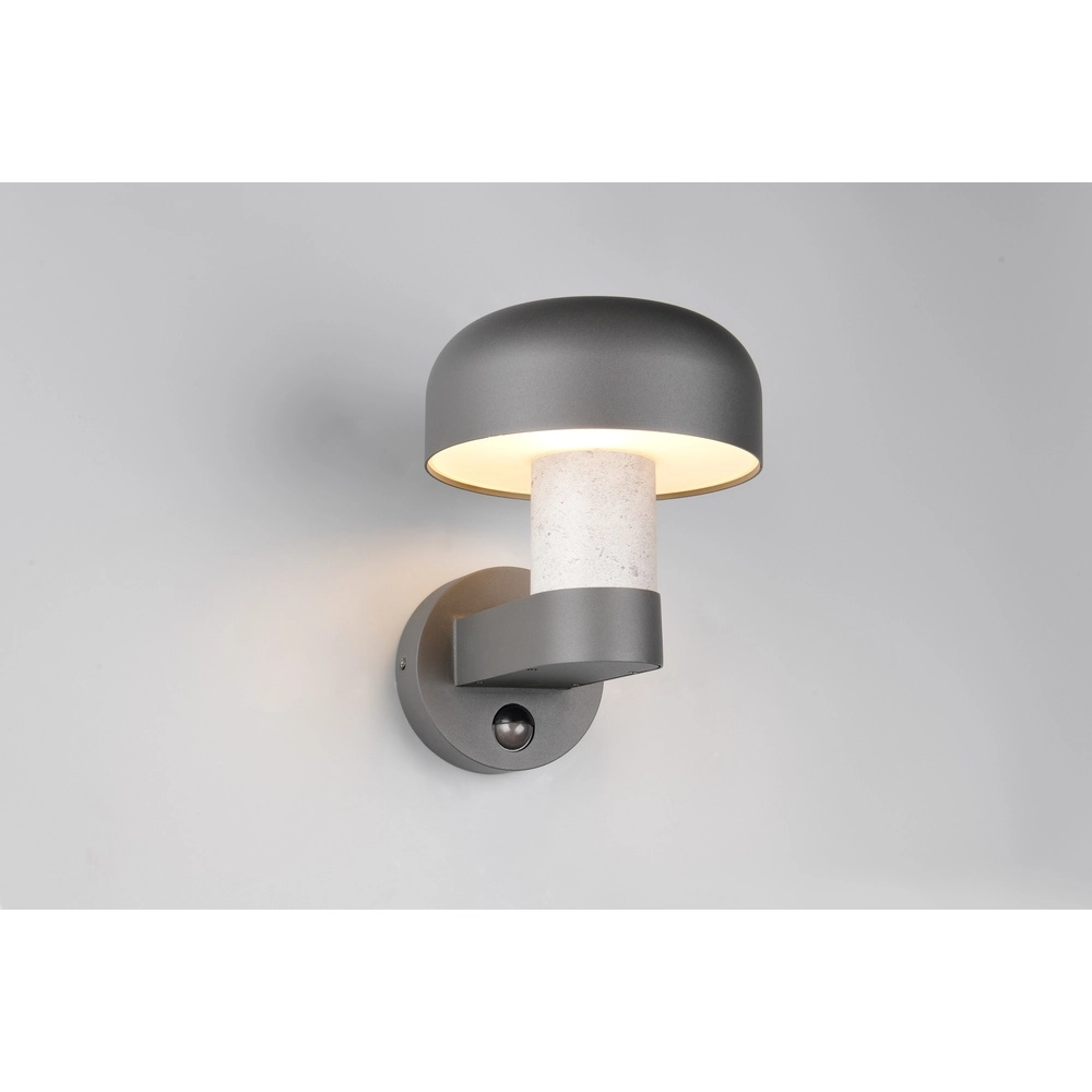 Design-Wandleuchte Fraser Grau mit Sensor Trio 4017807650242