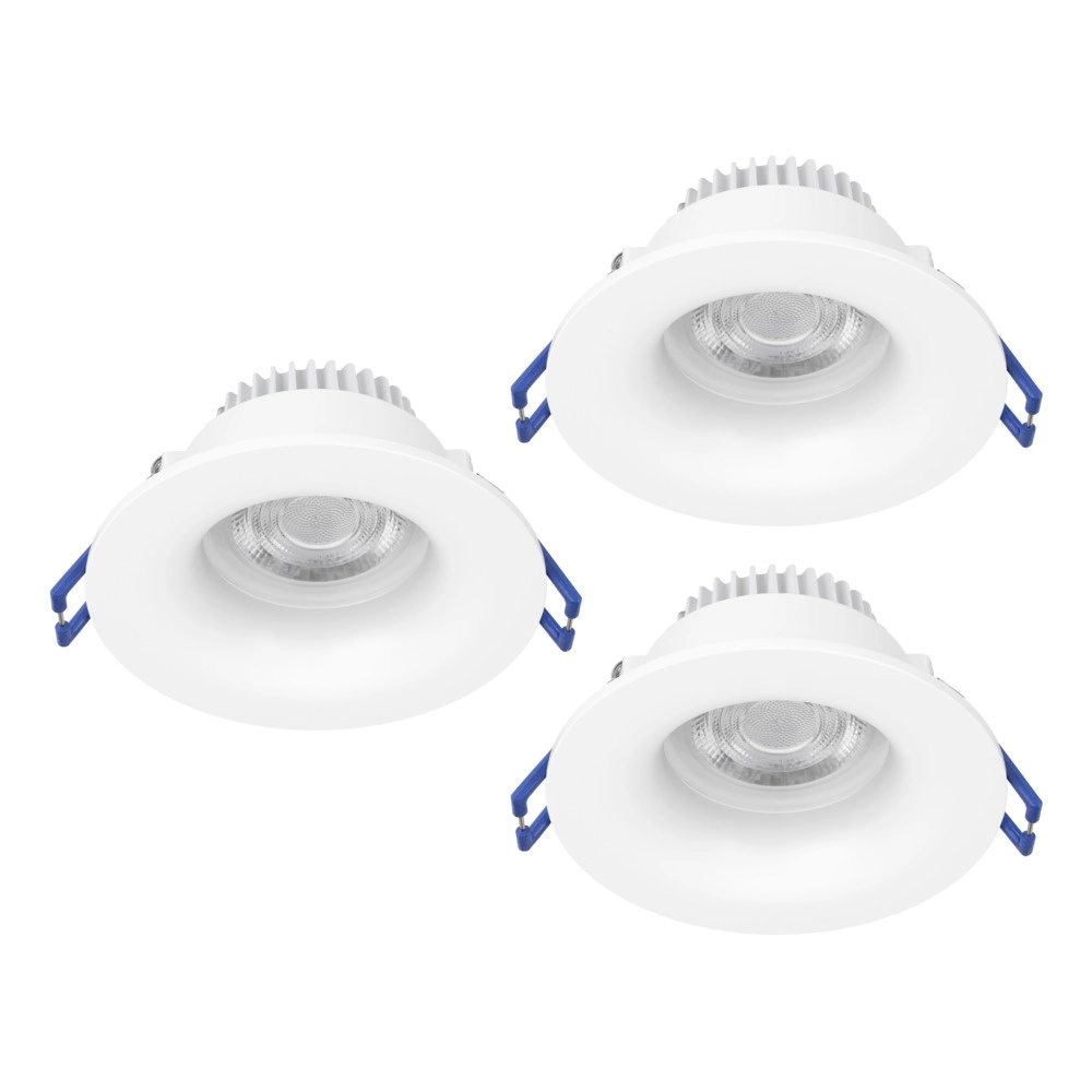 Set mit 3 Einbaustrahlern Salabate weiß Ø 8,8cm IP65
