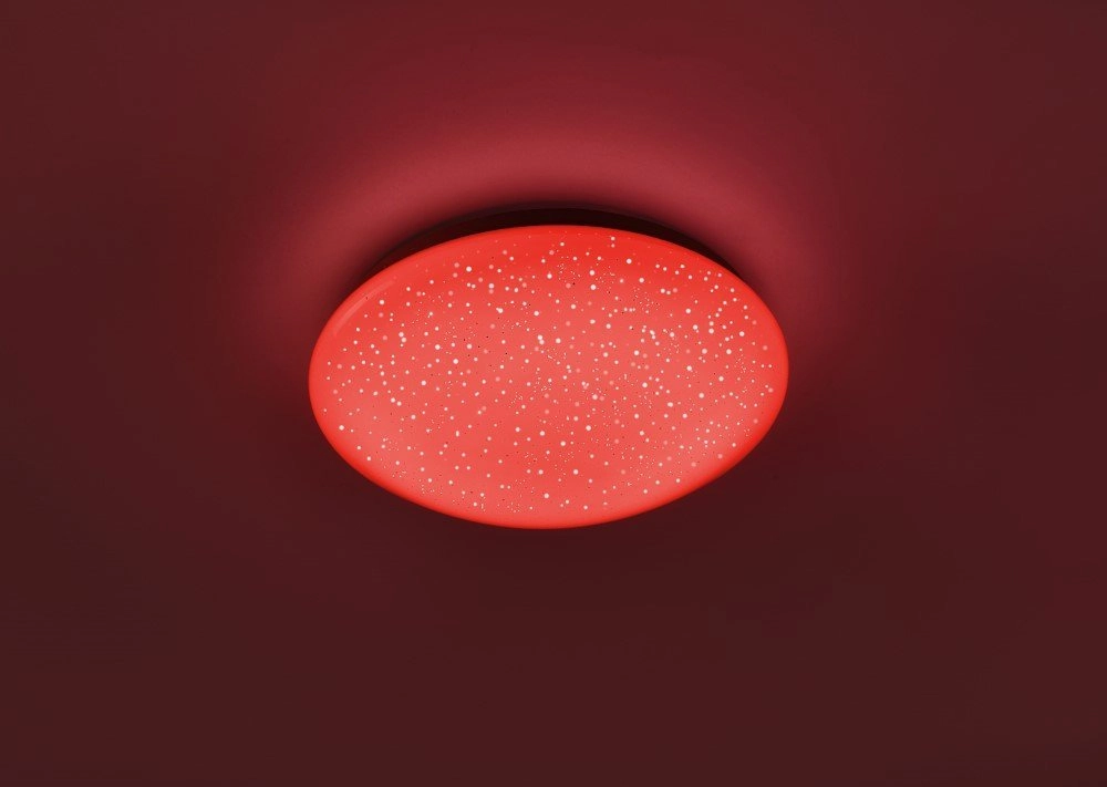 Verstellbare Deckenleuchte Skyler RGB 25cm mit Sterneffekt Just Light 4043689928889