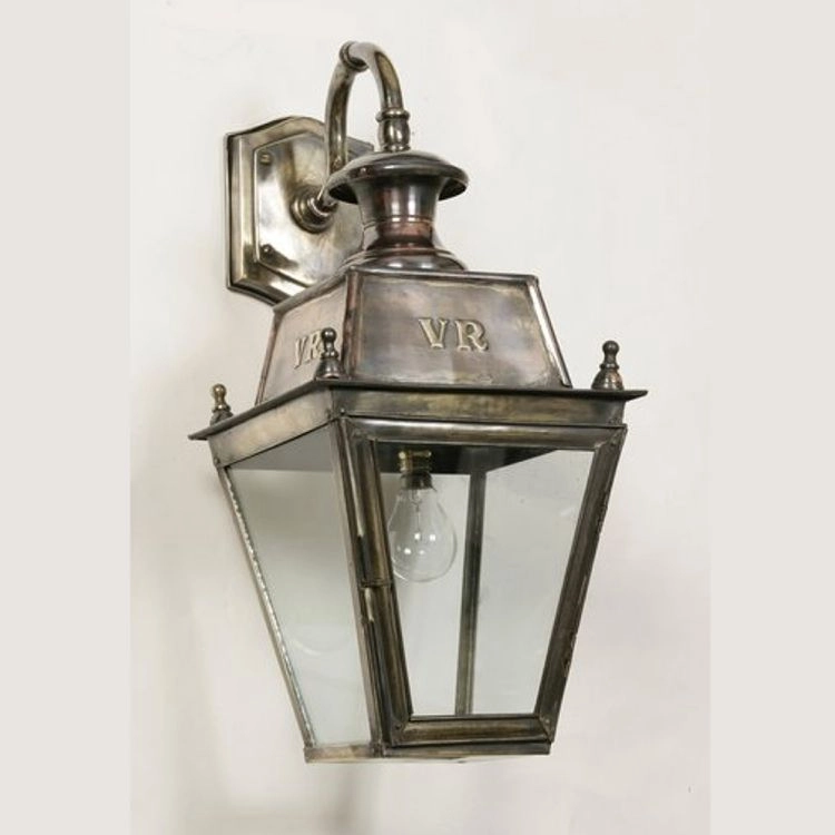 Rustic outdoor lamp Balmoral Top Mount handgefertigt 73cm - Messing (PB) Limehouse 8716803510364