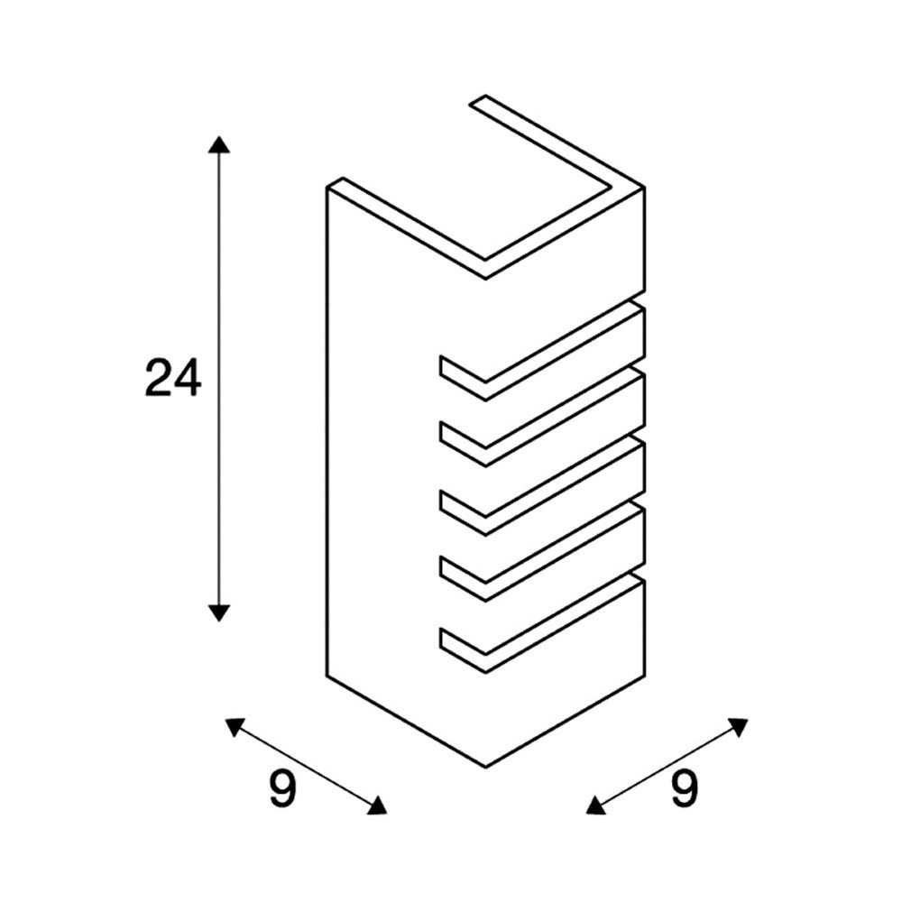 Wandleuchte GL 100 Slot SLV 4024163093415