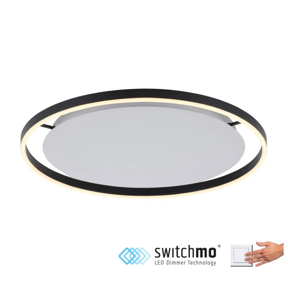 Deckenleuchte Ritus schwarz Ø 58,5cm Just Light 4043689983932