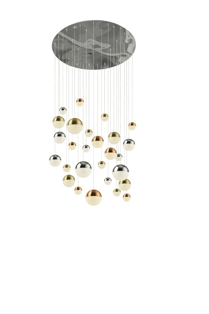 Große Pendelleuchte Planets 97 cm - 97 Lichter