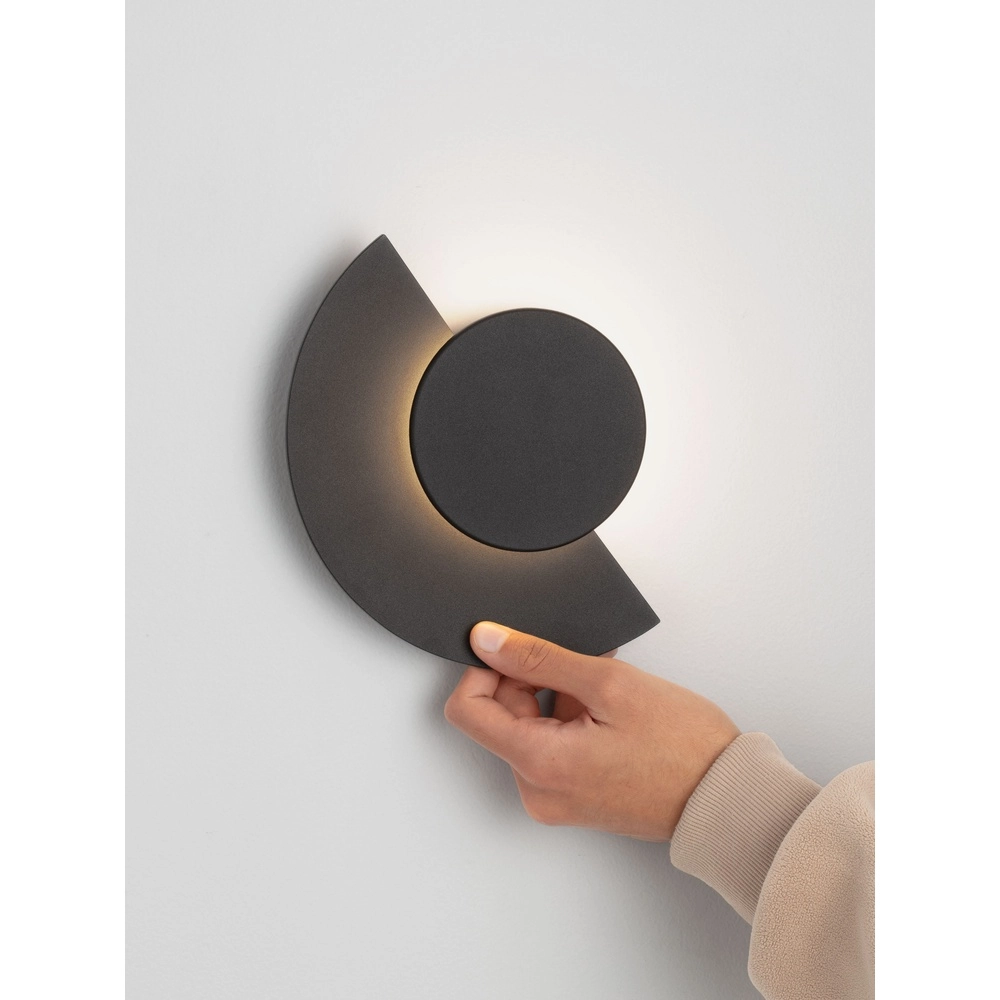 Moderne Wandlampe Gloo schwarz - 2700K Lyora 5212017497246