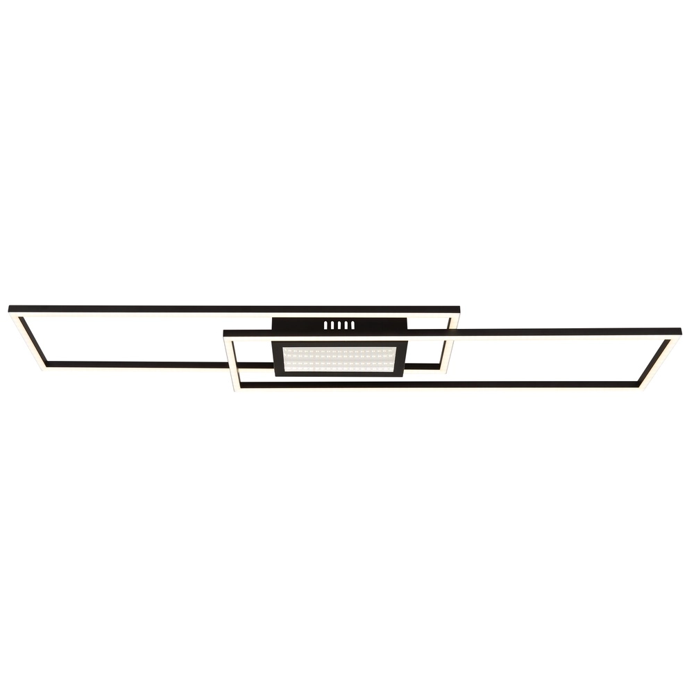 Moderne Deckenlampe Saunders Schwarzes Rechteck Globo 9007371478354