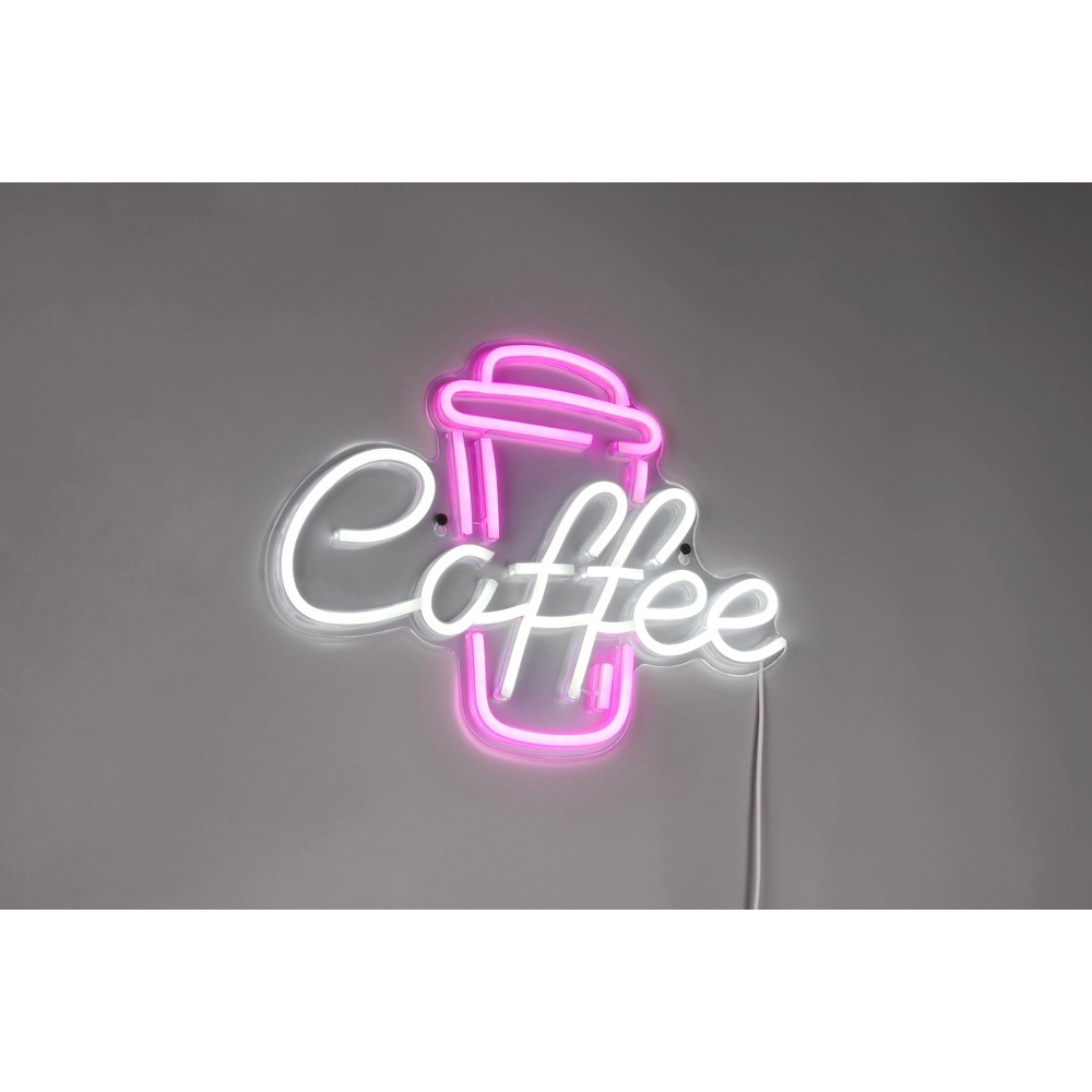 Neon-Wandleuchte Coffee rosa Trio 4017807657500