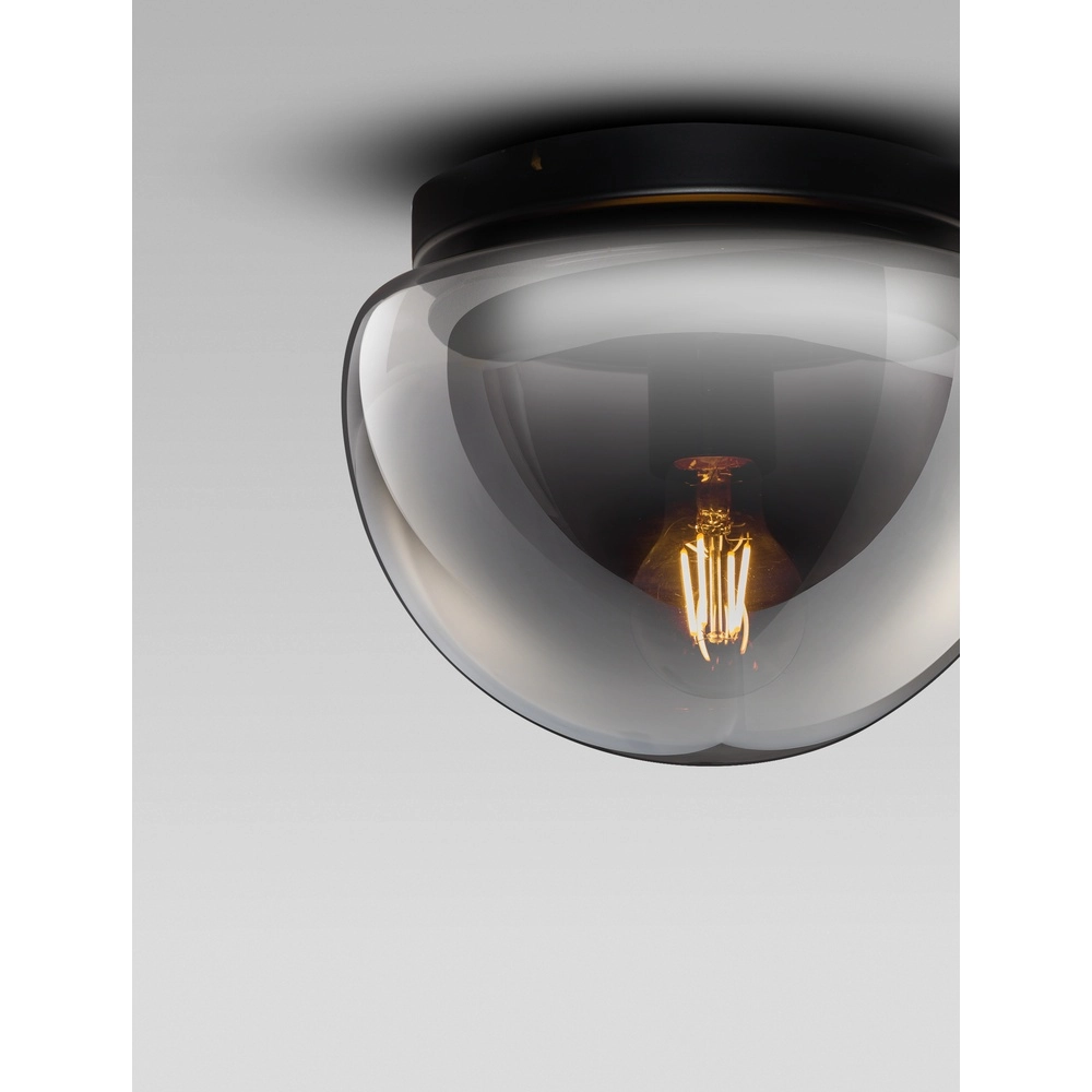 Deckenlampe Ebony Rauchglas Ø 24,5cm Lyora 5212017483553