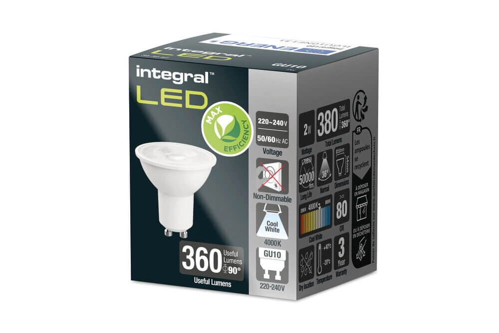 LED-Spot 2W - GU10 - 350lm - 4000K Lyora 5055788276814