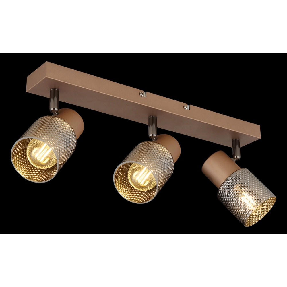 Deckenlampe Satella 3-hell Kaffeebraun Globo 9007371462575