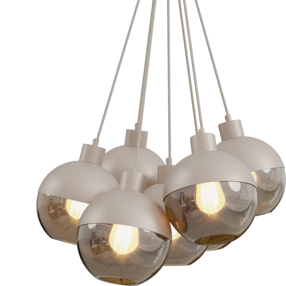 7-Licht Pendellampe Opera Beige Terra Masterlight 8718121424378