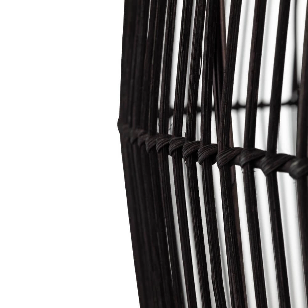 Rattan Pendelleuchte Haiti L Ø 53,5cm schwarz Lyora 5903139111683