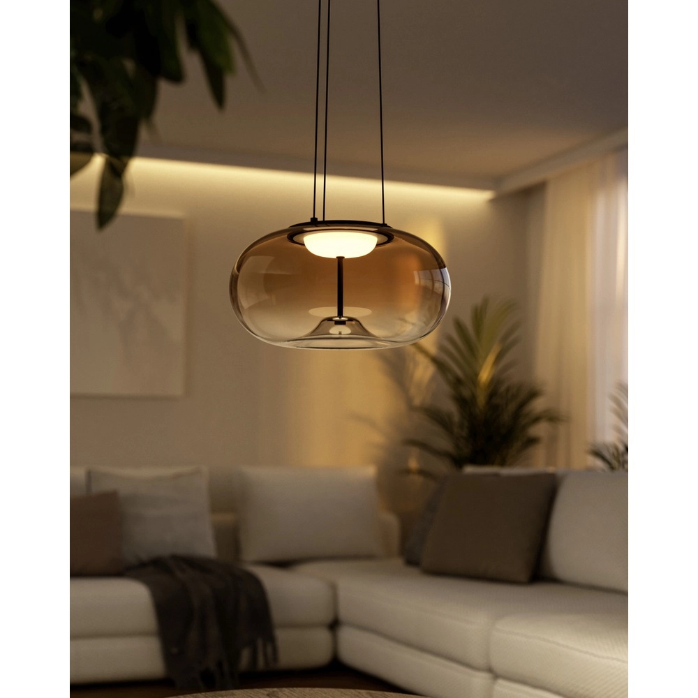 Einzigartige Pendellampe Optica 1 Bronze Eglo 9008606391035