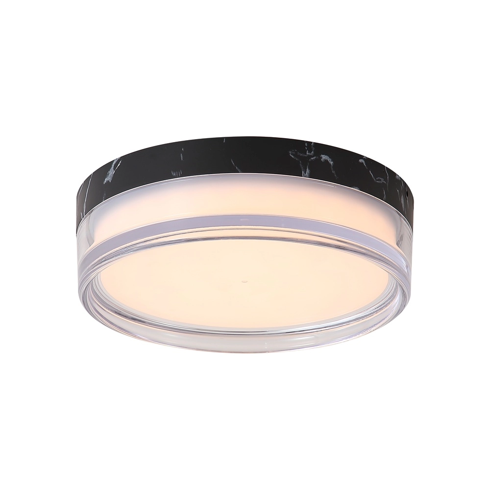 Deckenlampe Button Ø 23 cm schwarzer Marmor