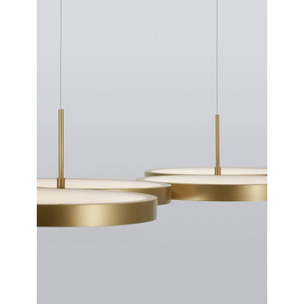 Moderne Pendelleuchte Magnus gold 84cm Lyora 5212017433190