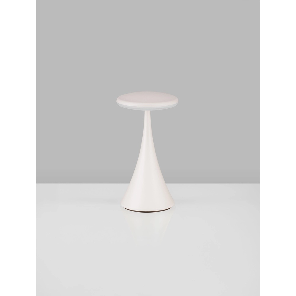 Tischlampe Elbo weiß wiederaufladbar mit USB Lyora 5212017476937