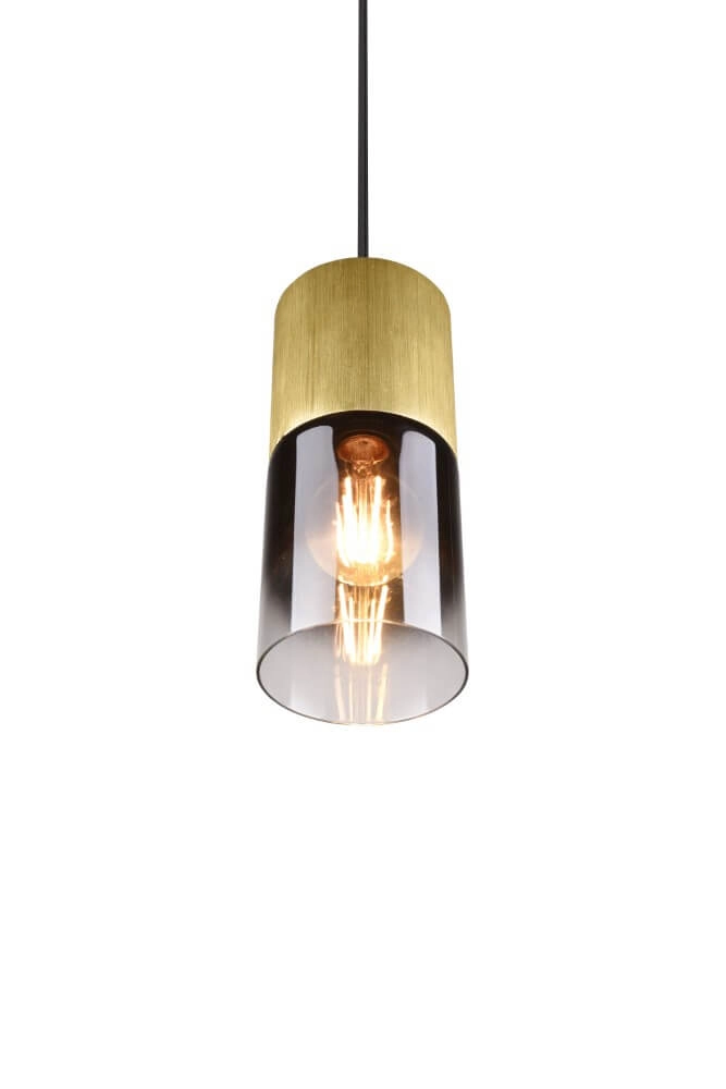 Hängelampe Robin Anhänger Holz mit Schwarz Trio 4017807507478